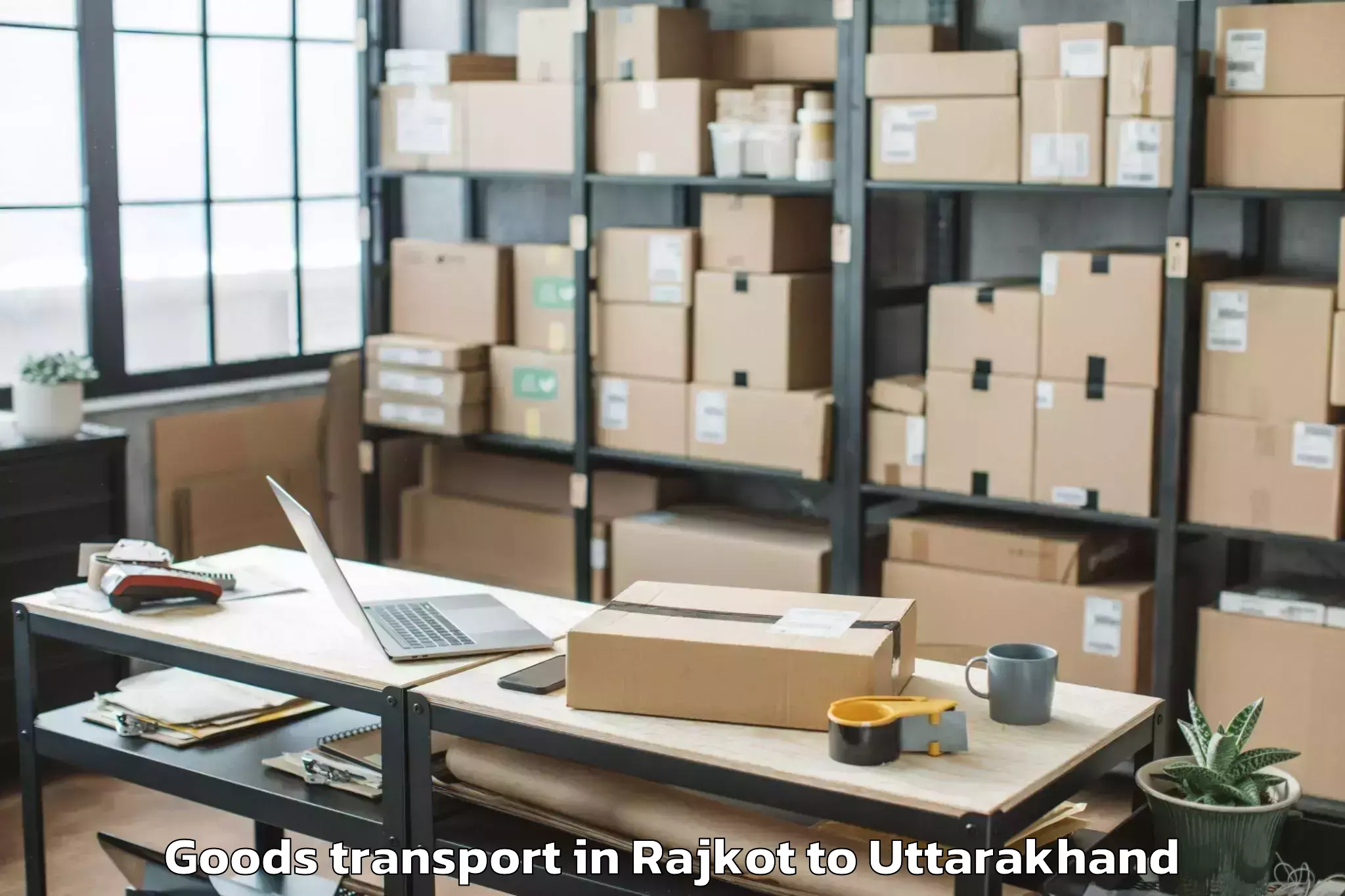 Top Rajkot to Lansdowne Goods Transport Available